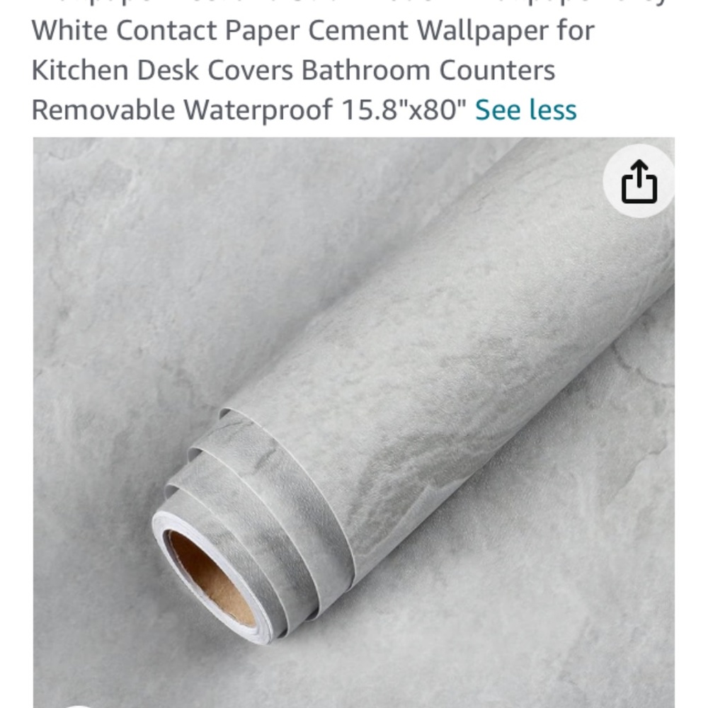 LaCheery Plastered Effect Textured Concrete Wallpaper Peel and Stick Modern Wall